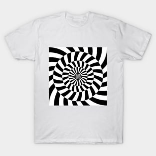 Op art abstract round mindf*ck T-Shirt